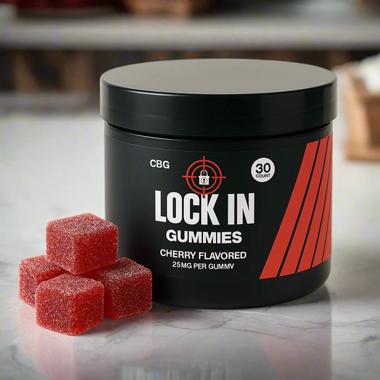 Lock In – CBG-Dominant Focus Vegan Gummies (Cherry Flavor, 30ct)