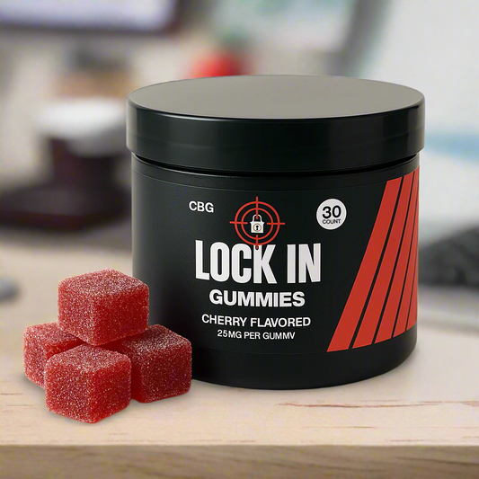 Lock In – CBG-Dominant Focus Vegan Gummies (Cherry Flavor, 30ct)